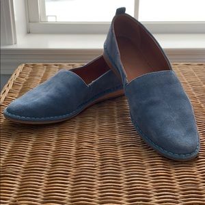 Frye Light Blue Suede Flats 7.5